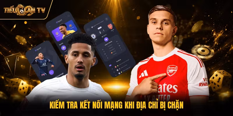 Kiểm tra kết nối mạng khi địa chỉ bị chặn